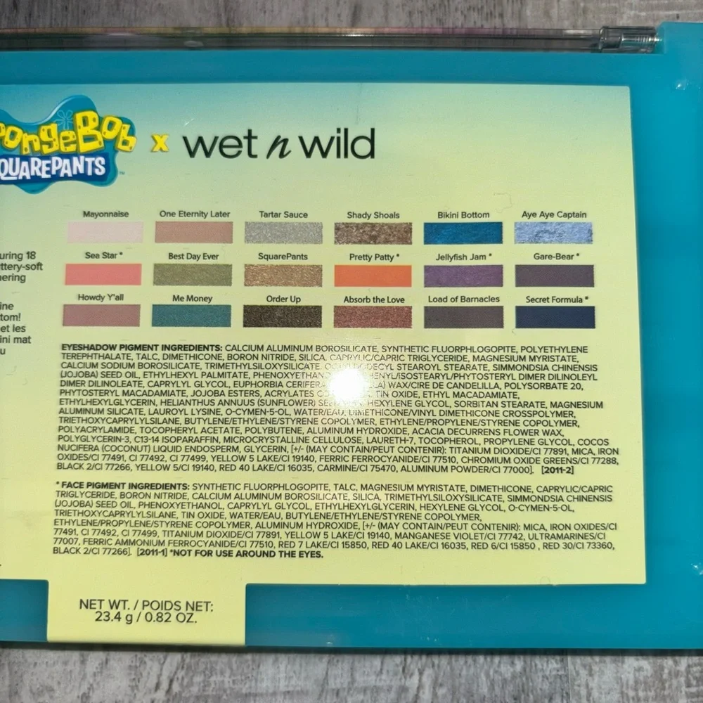 🧽Wet n Wild SpongeBob Nautical Nonsense Eyeshadow Palette